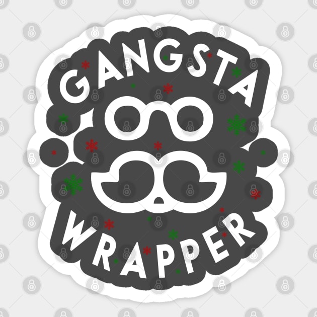 Gangsta Wrapper Sticker by TheBlackCatprints